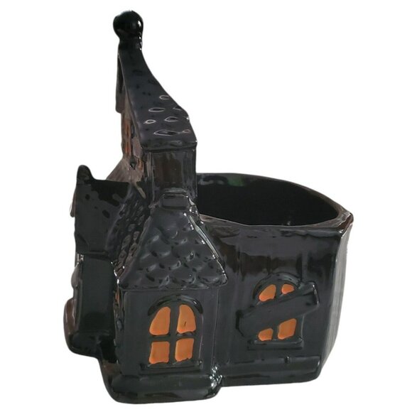 New Yankee Candle Haunted House Jar Holder Boney Bunch Halloween Ceramic 2021 - Picture 7 of 16